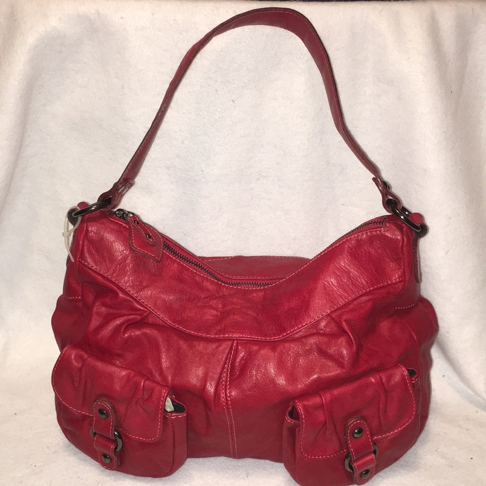 Marzia (Made in Italy ) Red Leather Purse 👜